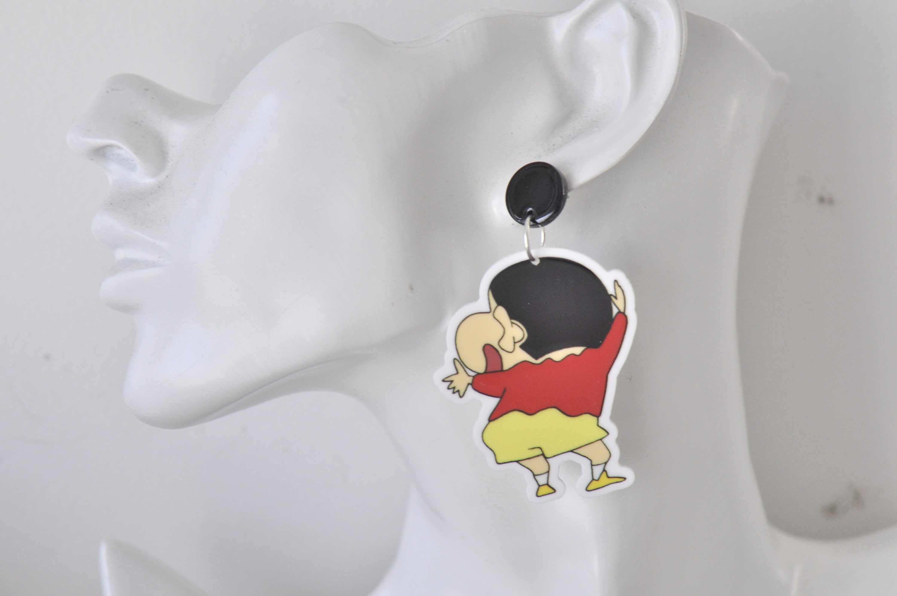 Japanese cartoon Garfield Acrylic Black Drop Earrings earrings for