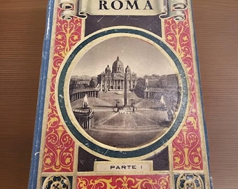 Antico fotolibro pieghevole Ricordo Di Roma Parte I