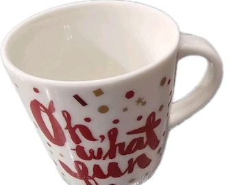 2014 Starbucks Espresso Cup Oh What Fun 3 fl oz Christmas Holiday with box