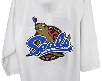 Orlando Seals Jersey Minor League Hockey OT Sports Youth XL Inaugural Season