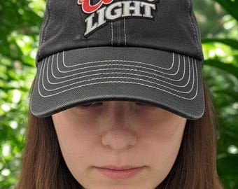 Coors Light Corduroy Front Embroidered Logo Adjustable NASCAR Hat