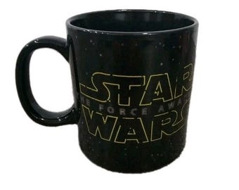 Taza de cerámica de Star Wars de Disney que cambia de temperatura, 20 oz