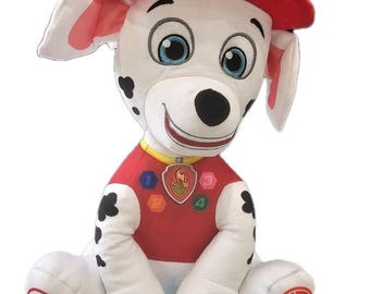 VTech Paw Patrol Marshall's Read To Me Adventure 12" Plush Stuffed Animal TESTED