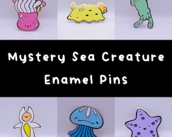 Mystery Sea Creature Enamel Pins