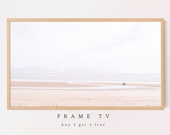 Samsung Frame TV Art, Minimal Beachwalk, Samsung Art TV, Digital Download for Samsung Frame, Digital Download