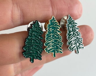Pine Tree Enamel Pin | Fun Pin | Tree Lapel Pin | Woodland Enamel Pin | Outdoorsy Enamel Pin | Forest Enamel Pin | Pine Tree Lapel Pin