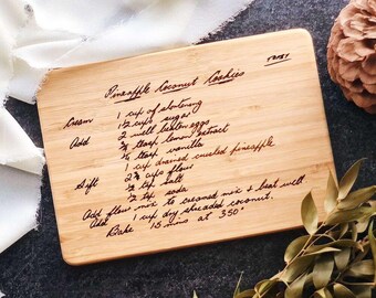 Heirloom Gift, Engraved Recipe Cheese Board