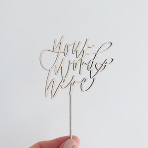 Custom Laser-cut Cake Topper | Personalized Cake Topper | Custom Acrylic Cake Topper | Laser Cut Topper