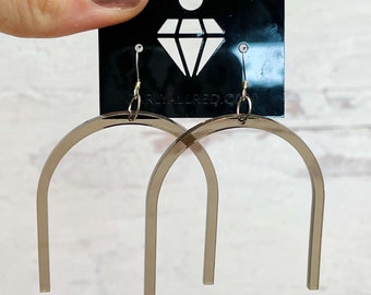 Lightweight Laser Cut Earrings - Arch | Arch Earrings | Acrylic Earrings