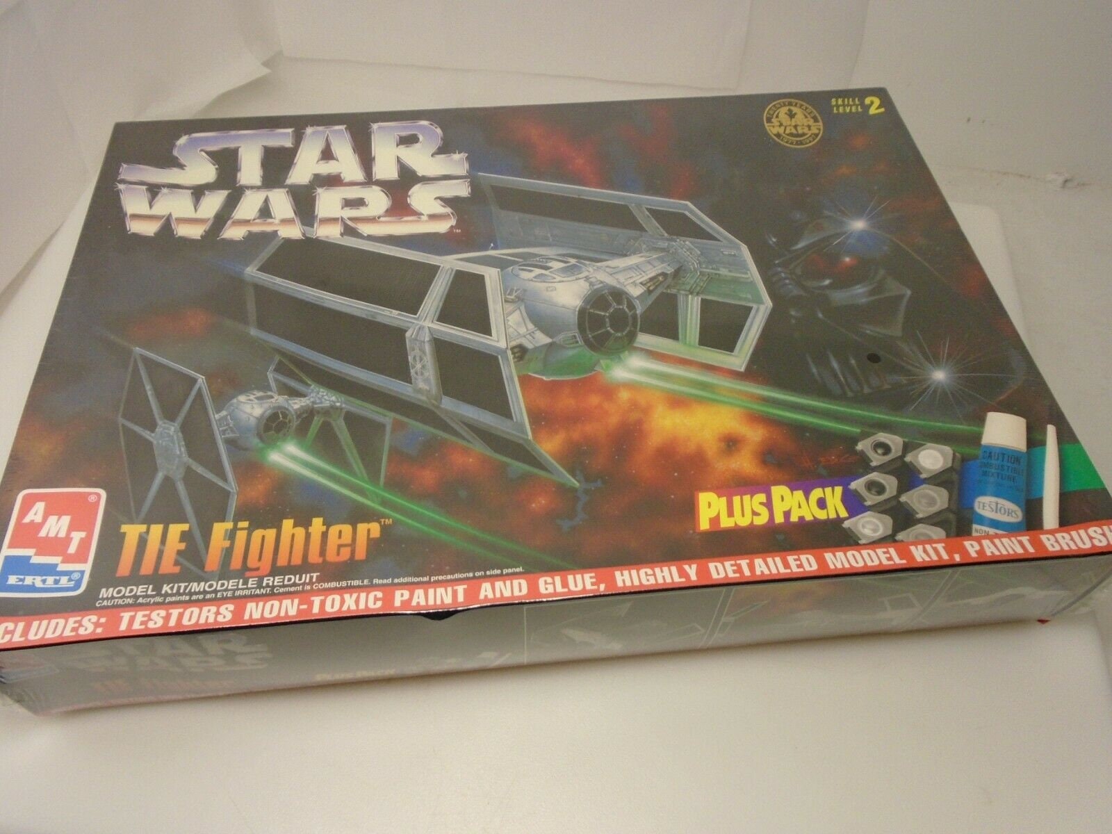 1997 AMT ERTL Star Wars Tie Fighter Plus Pack Model Kit - We-R-Toys
