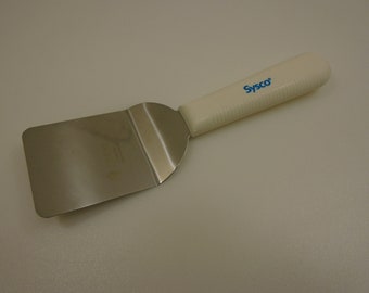 American made by Dexter White Handle Mini Spatula Brownie Server 5644240 S171 Turner 2 1/2 in Stainless Steel Blade Petite Size