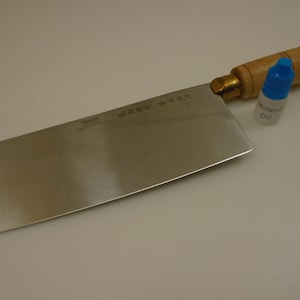 Dexter USA HI CARBON Chinese Chef Cooks Knife Wood Handle 8 X 3.25 inch Carbon Steel Blade Commercial Quality Asian Style factory second
