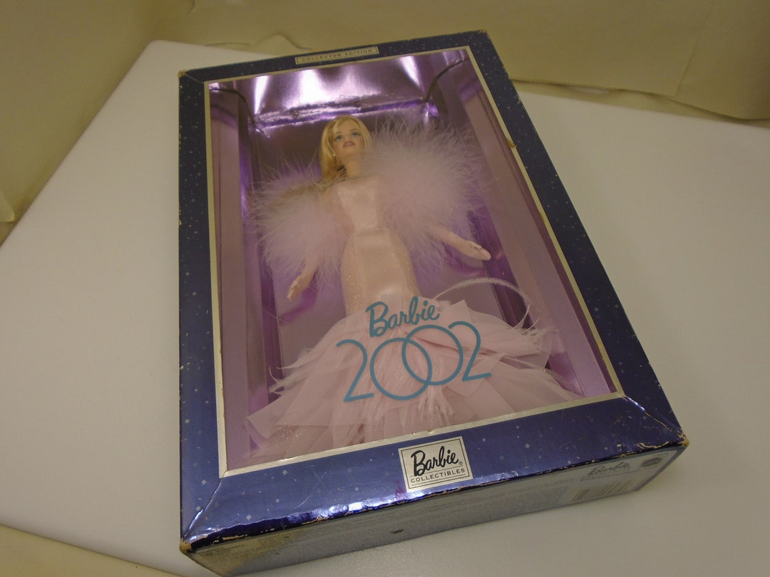 Barbie 2002 Collector Edition Sealed Box Pink Gown Barbie Collectibles Mattel Factory Seals Are