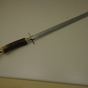 RH Forschner Stiff Blade 14 inch Oval Flat Sharpening Steel - New Old Stock Item Collectors Piece Medium Grit Honing Rod