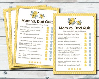 baby shower trivia game baby trivia quiz printable neutral etsy