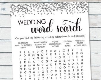 wedding word search etsy