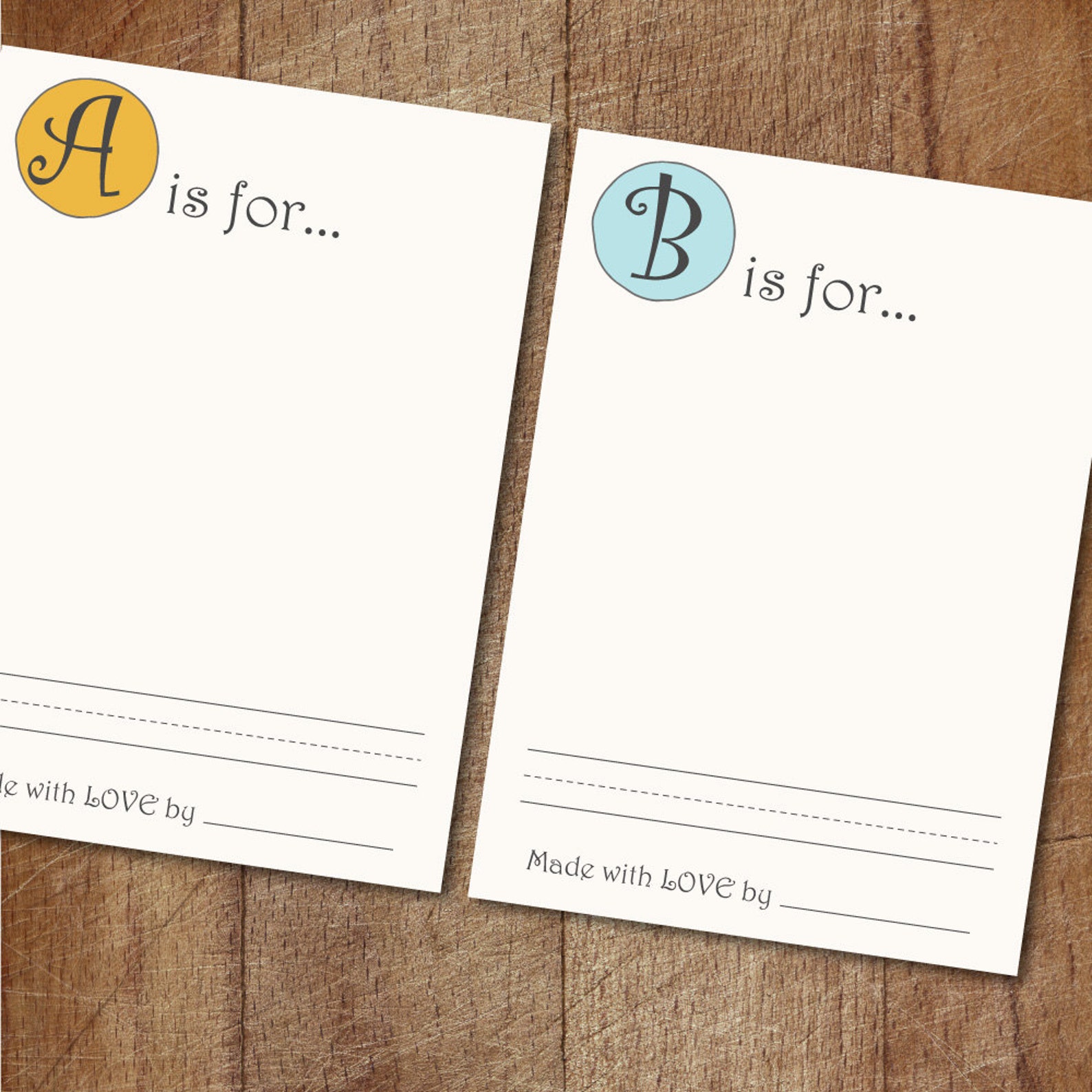 Alphabet Book Baby Shower Game Printable Babys First Etsy Canada