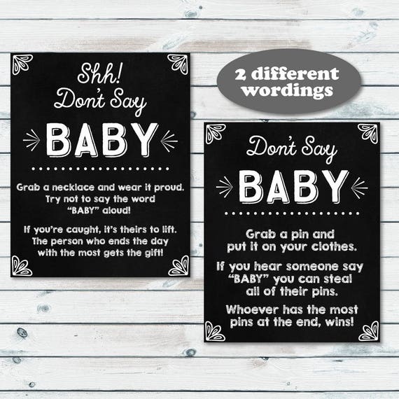 Chalkboard Dont Say Little one Little one Shower Activity Printable Indicator, Chalkboard Clothing Pin Recreation Printable Signal, Kid Shower Diaper Pin Video game photo relating to Don T Say Baby Printable identified as Chalkboard Dont Say Kid Youngster Shower Video game Printable Indication, Chalkboard Clothing Pin Match Printable Indication, Kid Shower Diaper Pin Match