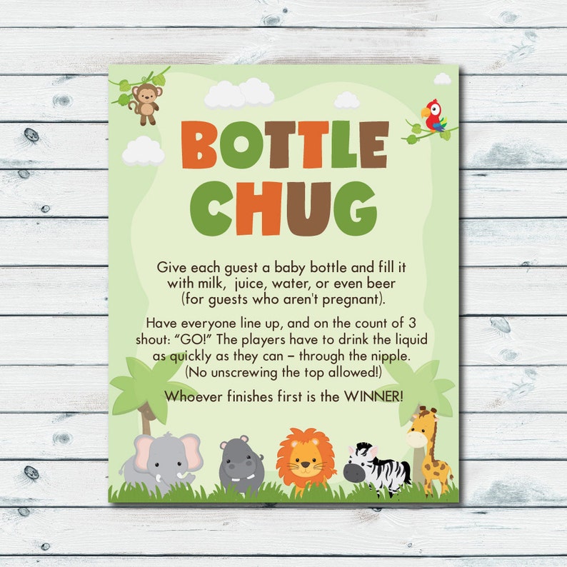 Bottle Chug Game Printable Drink Up Baby Shower Game Etsy Bottle Chug Game Printable Drink Up Baby Shower Game Etsy