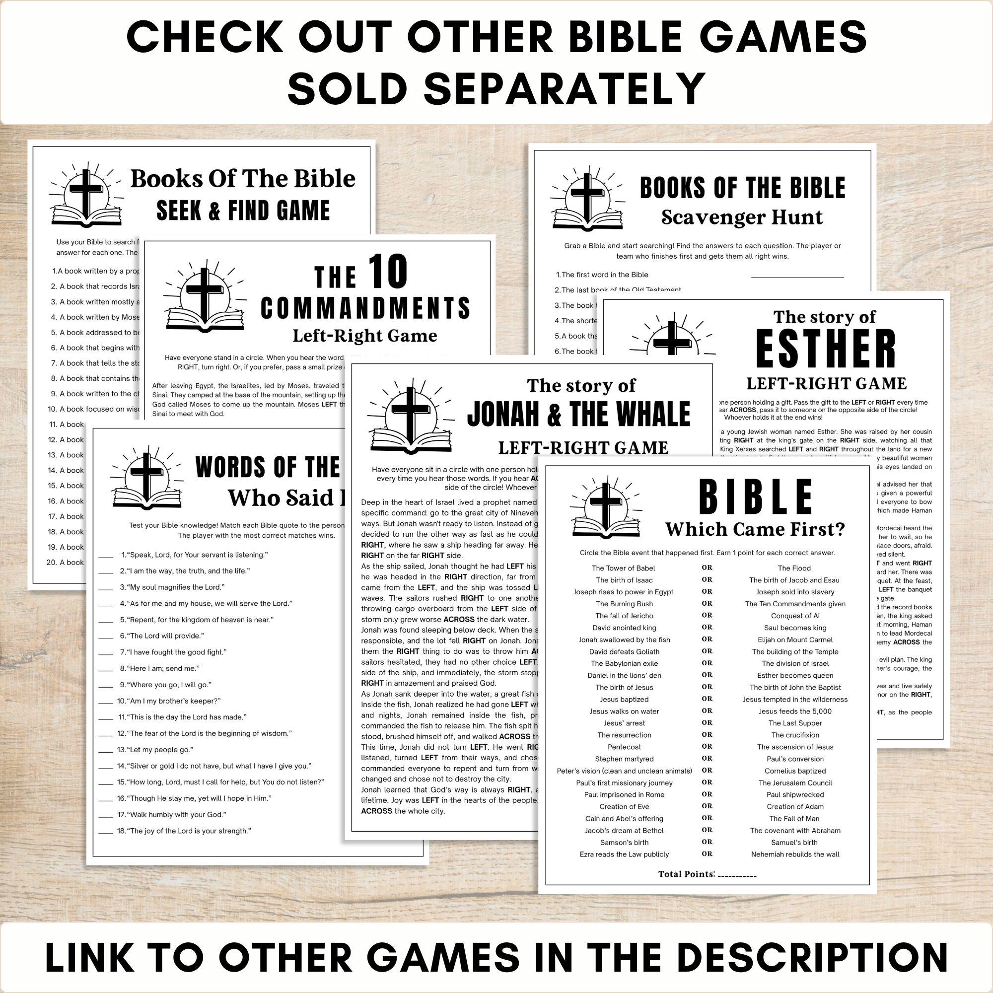 Bible Verse Match up Game Printable, Christian Scripture Matching ...