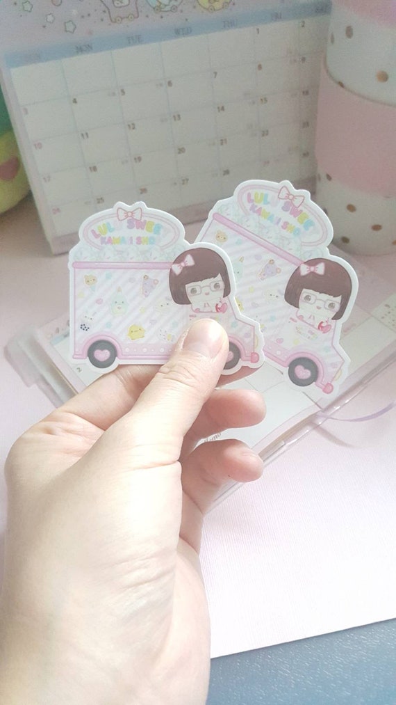 Lulu Delivery Truck Die Cut Vinyl Stickers Etsy