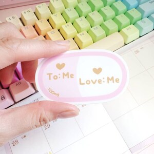 Love Me Die Cut Vinyl Stickers