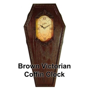 The Original Coffin Clock. Brown Victorian