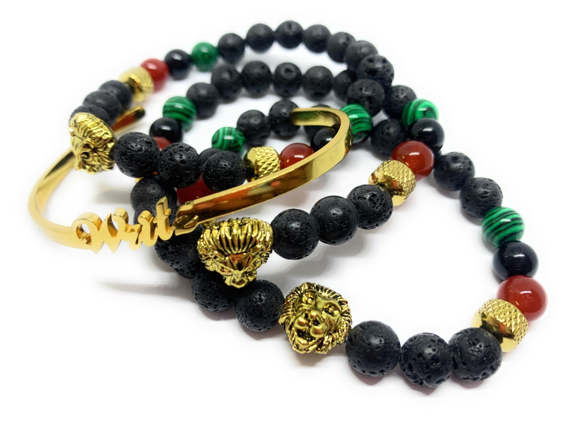 Men's Bracelet Mens Beaded Bracelet African Bracelet Etsy