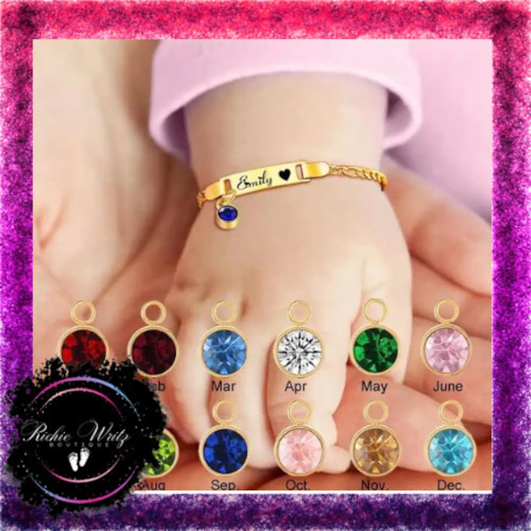 Baby Name Bracelet Personalized Infant Bracelet Girl Etsy — free download