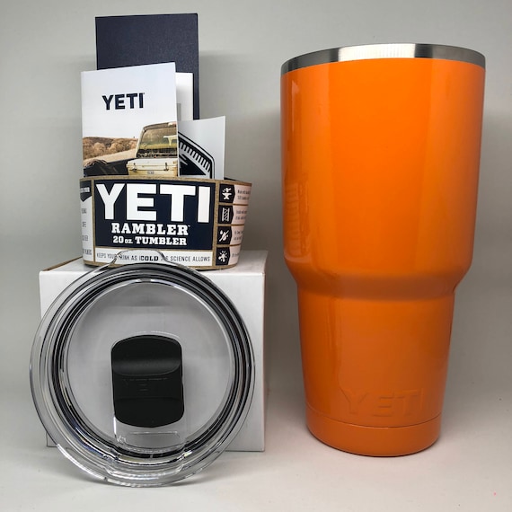 Authentic Orange YETI Rambler Powder Coated Yeti Ramblers Etsy