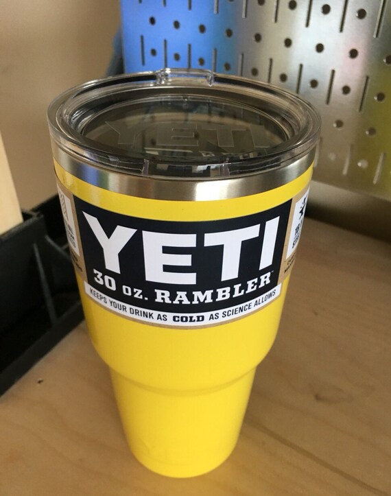 Authentic Yellow Powder Coated Yeti Rambler 20oz & 30oz Gift Etsy