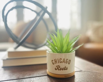 Chicago Roots Succulent Plant Pot Ceramic