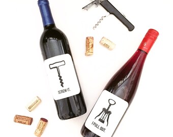 Dirty Mind Wine Label Set 2PACK