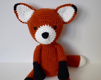 Crochet Fox / Stuffed Fox / Woodland Animal / Stuffed Woodland Fox / Fox Plush / Amigurumi Fox /Woodland Nursery / Forest Animal