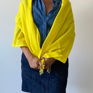 Bright Yellow Pashmina,Sunshine Yellow Shawls, yellow pashminas, Evening Shawls , Wedding Pashminas ,Sarong ,summer vibes,