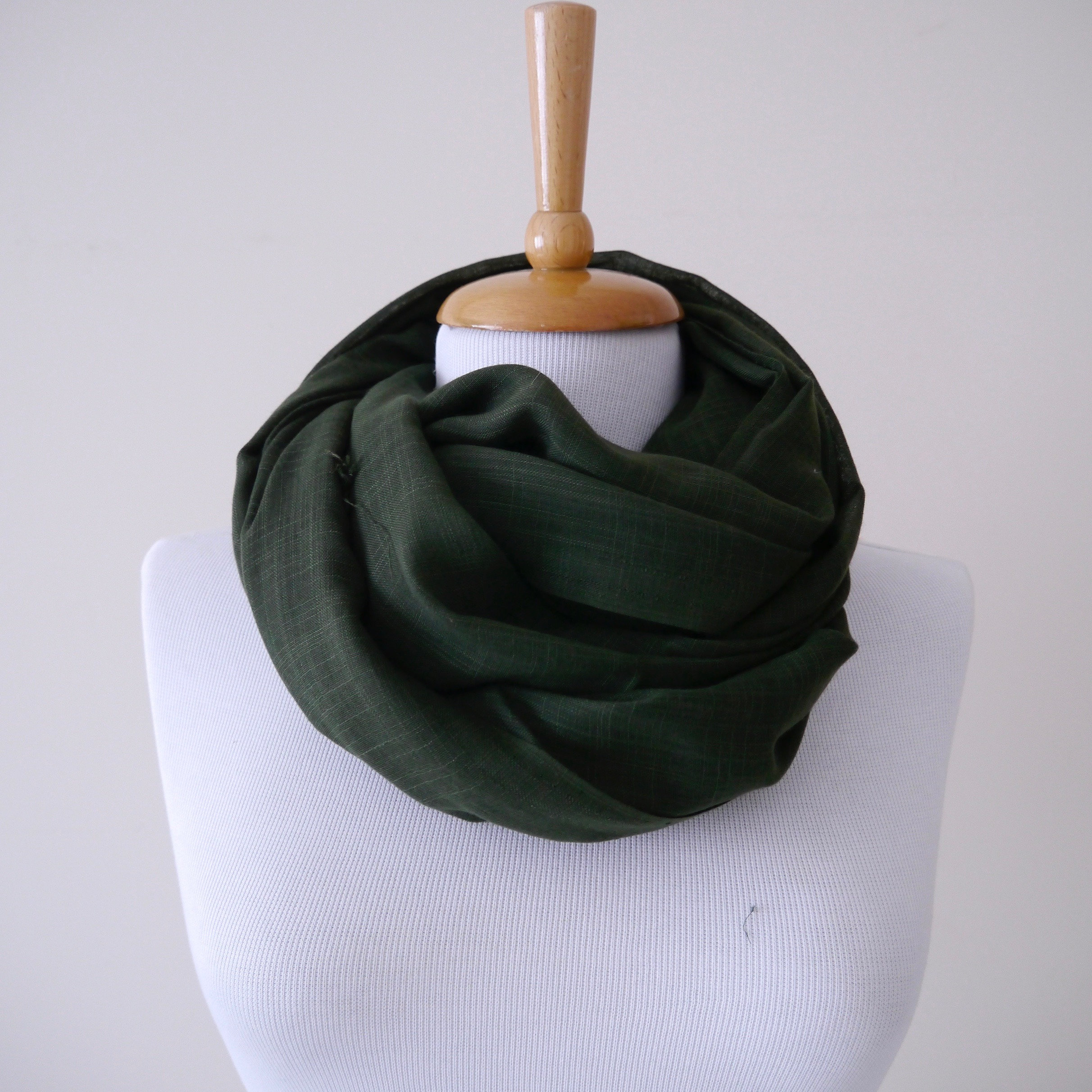 Mens linen scarves /Green Linen Scarf for Men woman/Long Linen Etsy