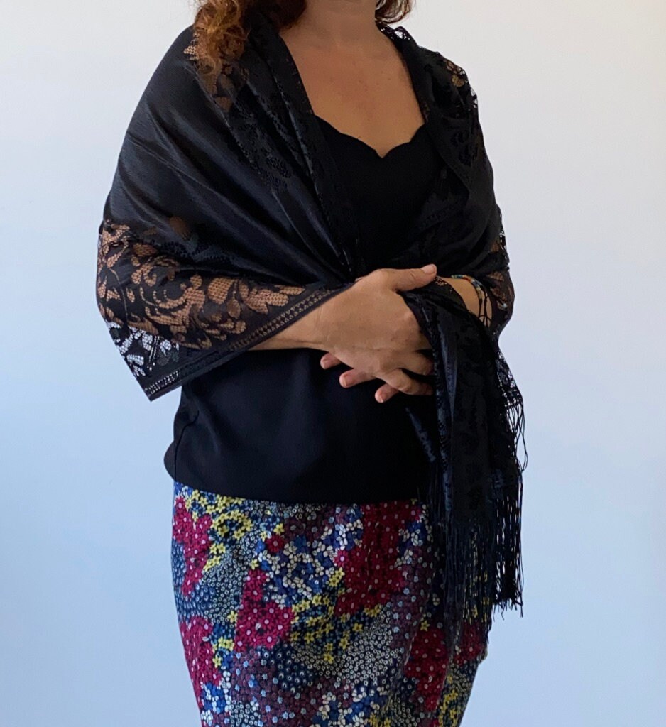 Dressy shawls with sleeves deals