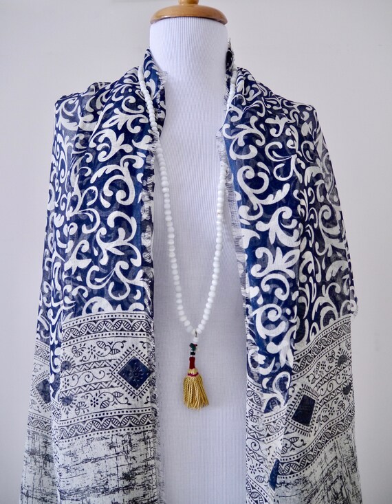 linen scarf pattern