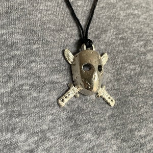 Jason Voorhees, Venerdì 13 ° 925 collana in argento sterling, ciondolo Thriller moda uomini donne gioielli regalo, spedizione gratuita charm choker