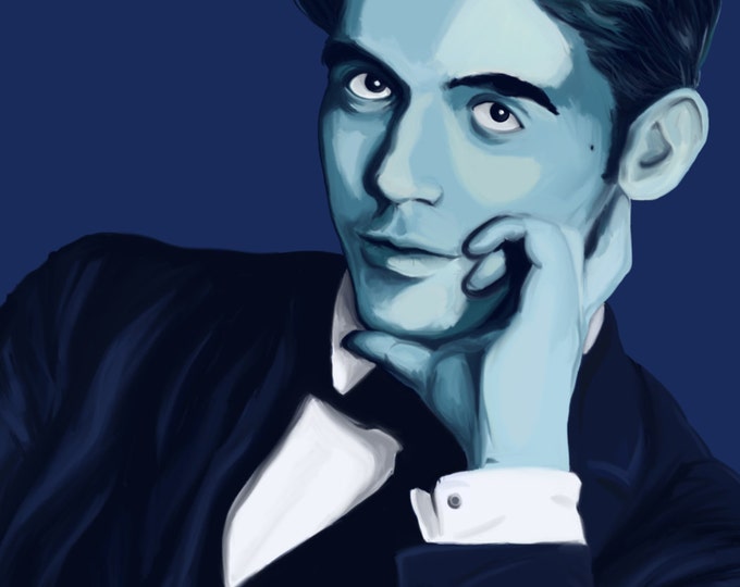 Colours Lorca Illustration Writer. Gift Wall Decoration High Quality Glicee Art Print