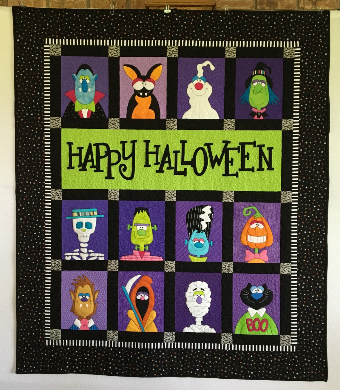 Halloween Quilt for Sale happy Halloween Features - Etsy