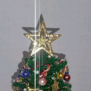 Star Tree Topper For Westrim Beaded Miniature Christmas / or Dollhouse Tree *Gold Star Tree Topper* (#2)