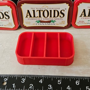 Altoids Tin Insert Organizer Tray, Art, Paint Palette, Survival, Fishing Tackle, Sewing Kit, Trinket, Pill, Hunting, Bead Organizer (#40)