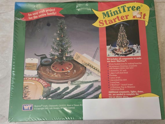 Westrim Green Beaded Miniature Christmas Tree Kit 