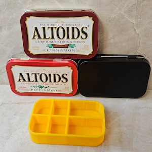 Altoids Tin Insert Organizer Tray, Art, Paint Palette, Survival, Fishing Tackle, Sewing Kit, Trinket, Pill, Hunting, Bead Organizer (#6)