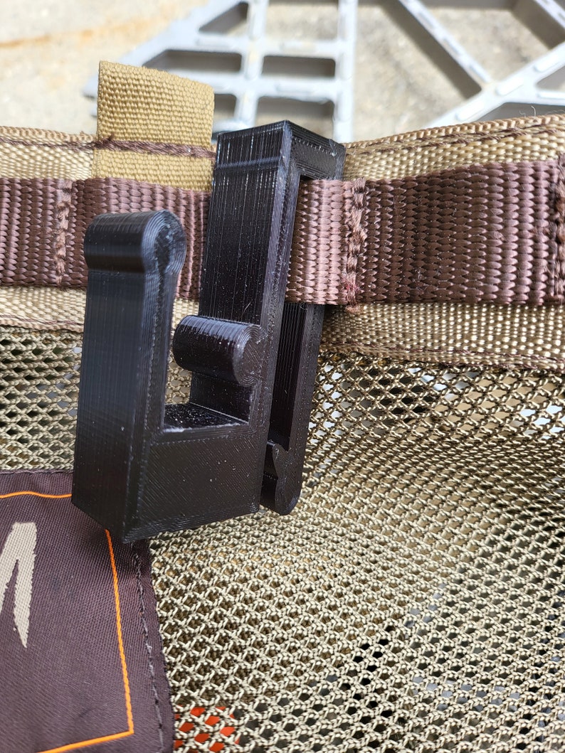 Molle Platform Belt Hook Hanger for Tethyrd Predator/XL -Trophyline EDP Platform - Saddle Hunting- (Also Web Belt) BLACK- Check for others image 4