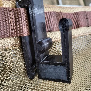 Molle Platform Belt Hook Hanger for Tethyrd Predator/XL -Trophyline EDP Platform - Saddle Hunting- (Also Web Belt) BLACK- Check for others image 3