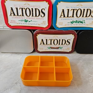 Altoids Tin Insert Organizer Tray, Art, Paint Palette, Survival, Fishing Tackle, Sewing Kit, Trinket, Pill, Hunting, Bead Organizer (#60)