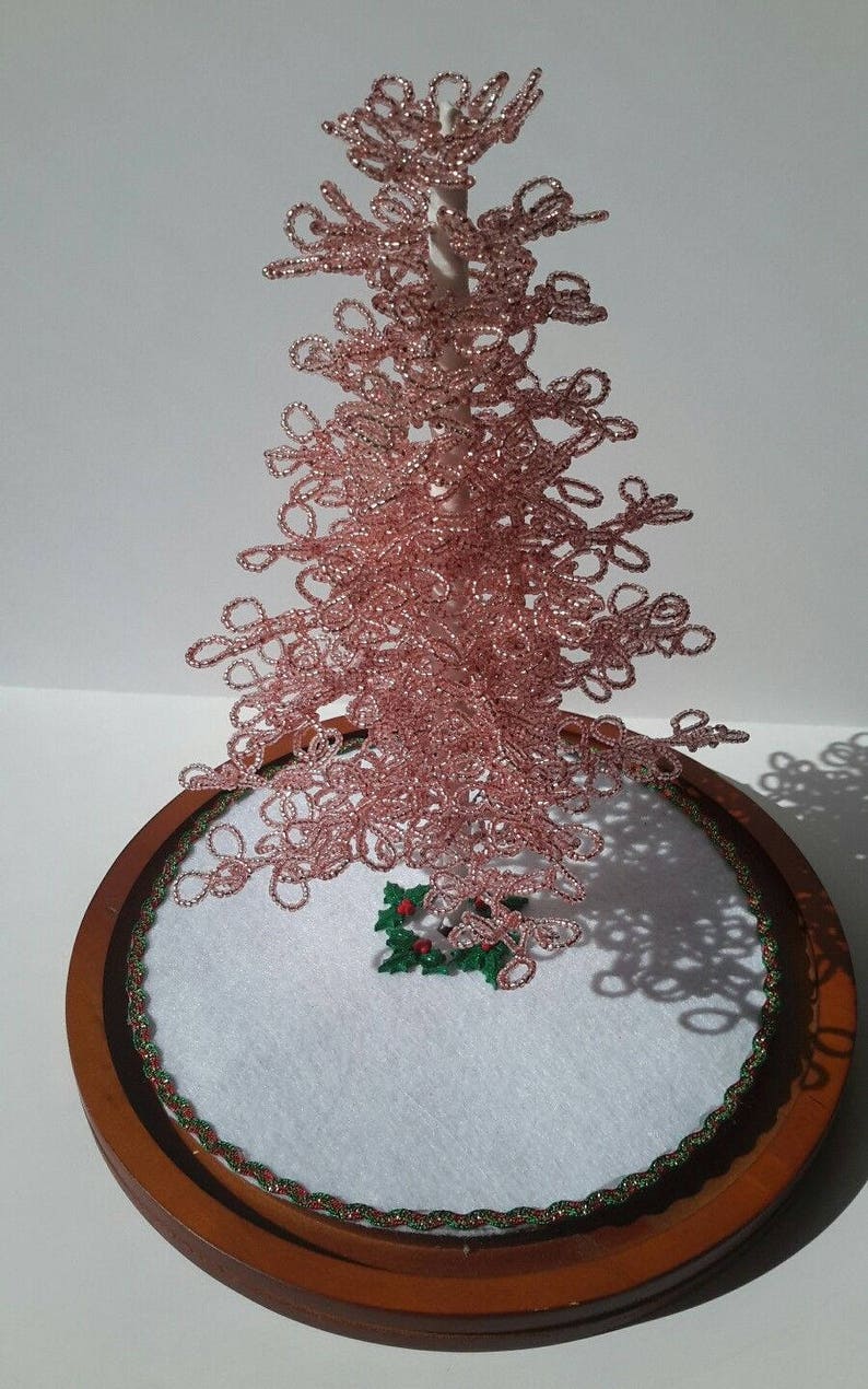 Westrim Beaded Miniature Christmas Tree PINK Ready to Etsy