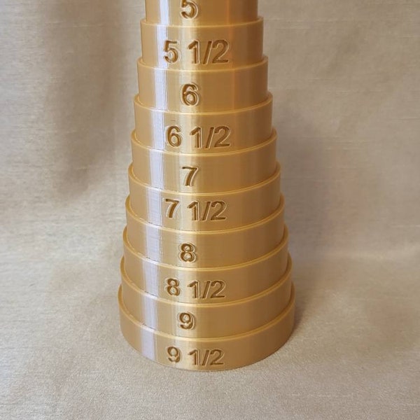 Bracelet Sizer, Bracelet Display, Jewelry display, Bracelet Mandrel - Round - Champagne Gold